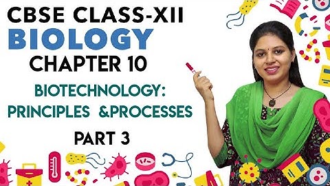 CBSE Class 12 Biotechnology principles and processes - Part 3 - English