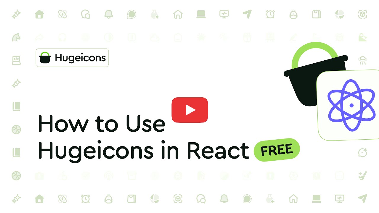 How to use Hugeicons in React for Free