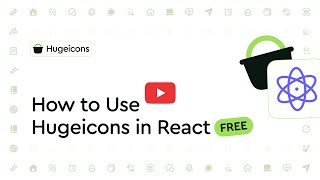 How to use Hugeicons in React for Free