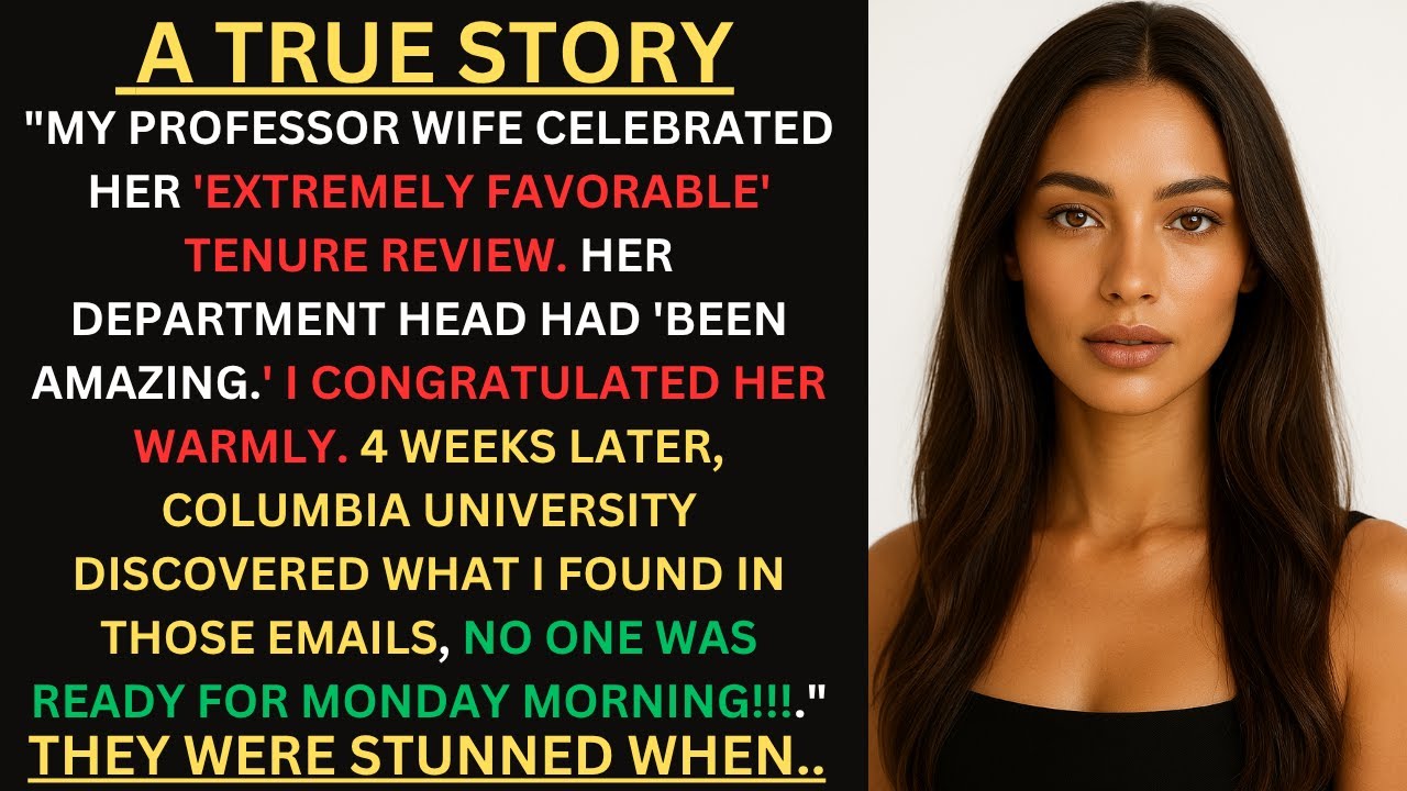 «Моя жена-профессор отпраздновала «чрезвычайно благоприятный» отзыв о своей работе. Ее начальник ...