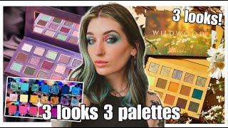3 Looks 3 Palettes!! Alter Ego Wildwood, Lethal Cosmetics Mellow Grove, Ensley Reign Strawberry Moon