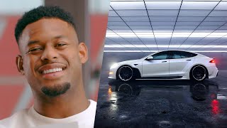 JuJu Smith-Schuster Plays "Real Tech or Fake Tech?" // Omaze