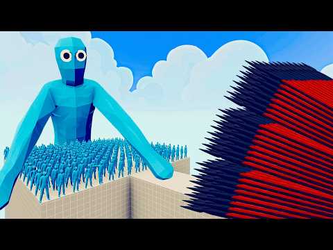 100x ICE ZOMBIE + 1x GIANT vs 1x EVERY GOD   Totally Accurate Battle Simulator TABS