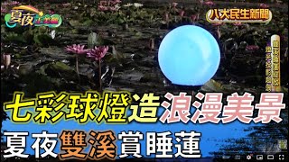 夜賞雙溪夏日睡蓮 七彩球燈營造浪漫美景 |【夏夜正美麗】| 2022080301 @gtvnews27