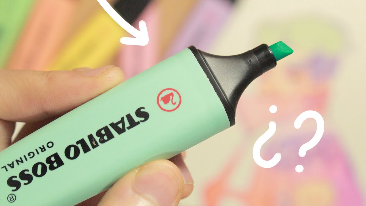 ¿Podemos pintar con los STABILO BOSS? (Test y dibujo) - YouTube