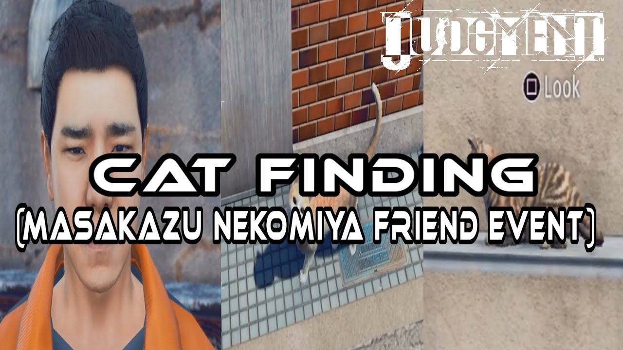 Judgment I Cat Locations (Masakazu Nekomiya Friend Event) Guide YouTube