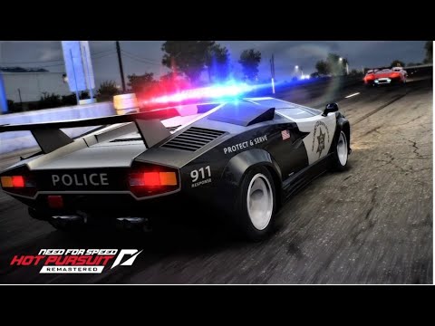 NFS Hot Pursuit Remastered Lamborghini Countach 5000QV Police Ver Nintendo Switch Gameplay