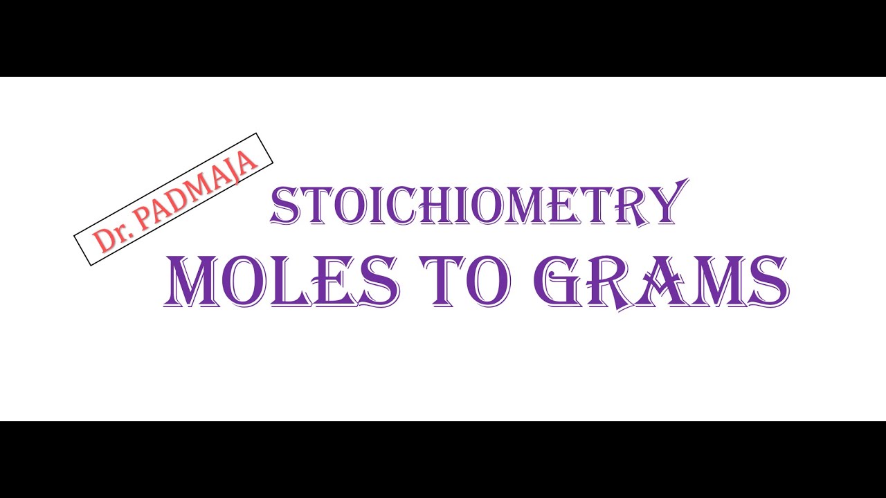 Easy Trick To Convert Moles To Grams In Stoichiometry Problems On Conversion Of Moles To Grams 