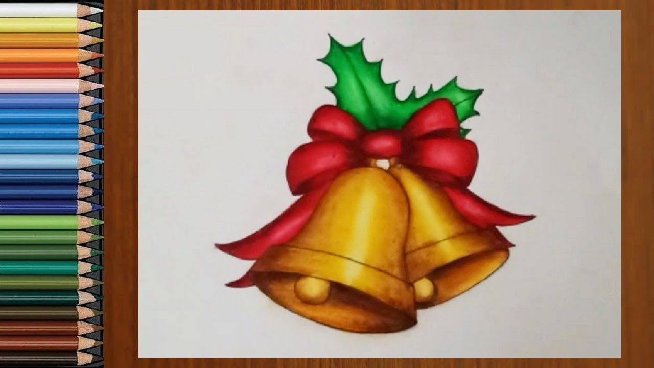 Christmas Bells Drawing by Christy Beckwith - Pixels Merch