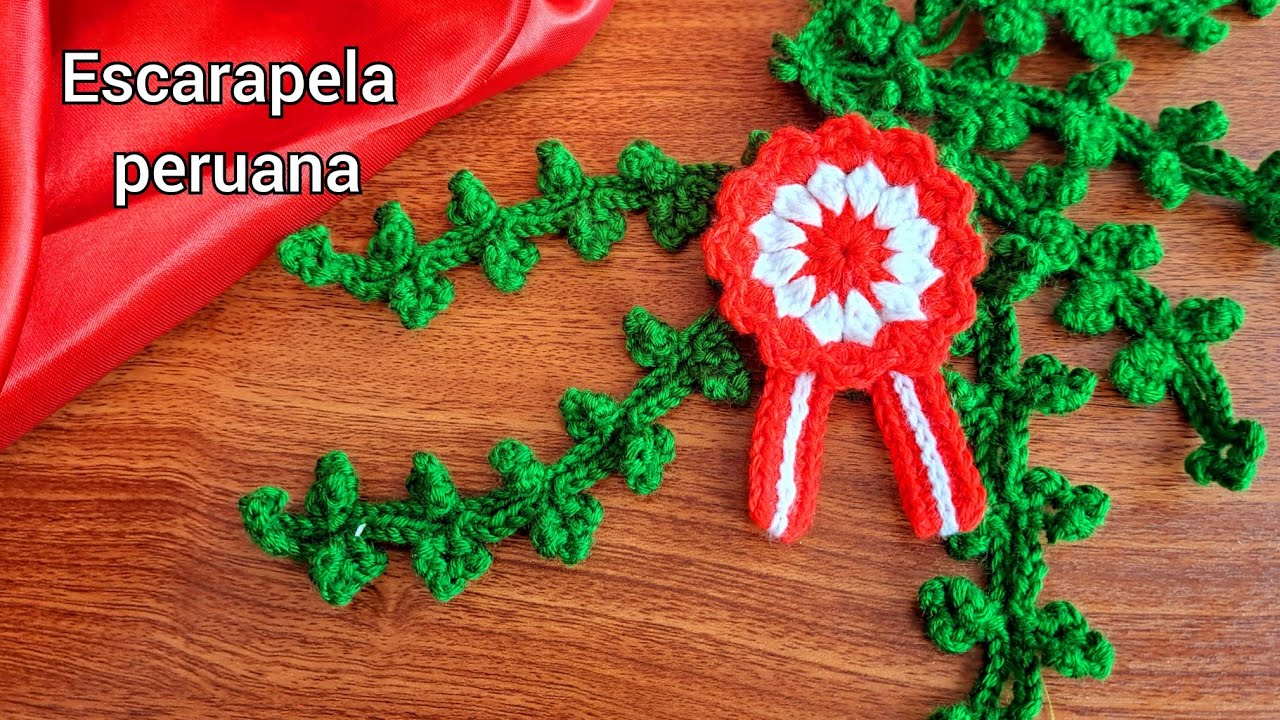 Escarapela peruana 🇵🇪 a crochet/ super fácil - YouTube