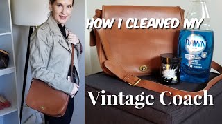 RESTORING MY VINTAGE COACH BAG | Meet Penelope | How I Cleaned My Bag at Home