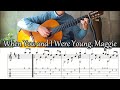 When you and i were young maggie  fingerstyle guitar  tab