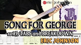 ERIC JOHNSON | SONG FOR GEORGE with GUITAR PRO 7 TABS - YAMAHA APX 600 | ALVIN DE LEON 2020 screenshot 4