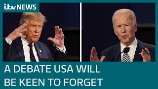 Trump v Biden: US presidential debate chaos | ITV News