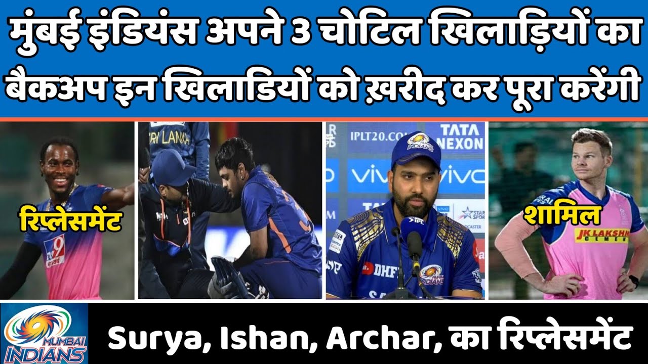 IPL 2022 News :- The Team of Mumbai Indians Will Prepare The Backup of Their Injured Players | Mi
