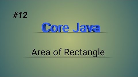 Area of rectangle || bu using eclipse ||#java #code #programming #eclipse