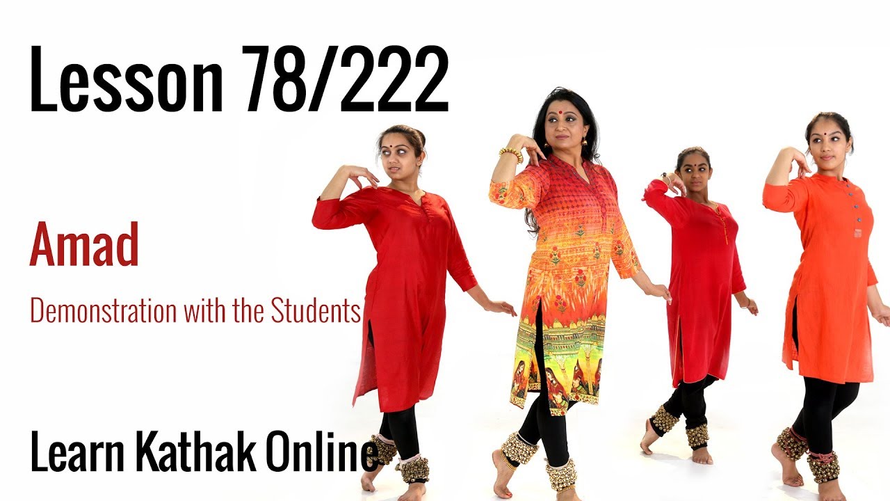 Amad Performance with Shishyas or Students | Learn Kathak Online | Lesson 78/222