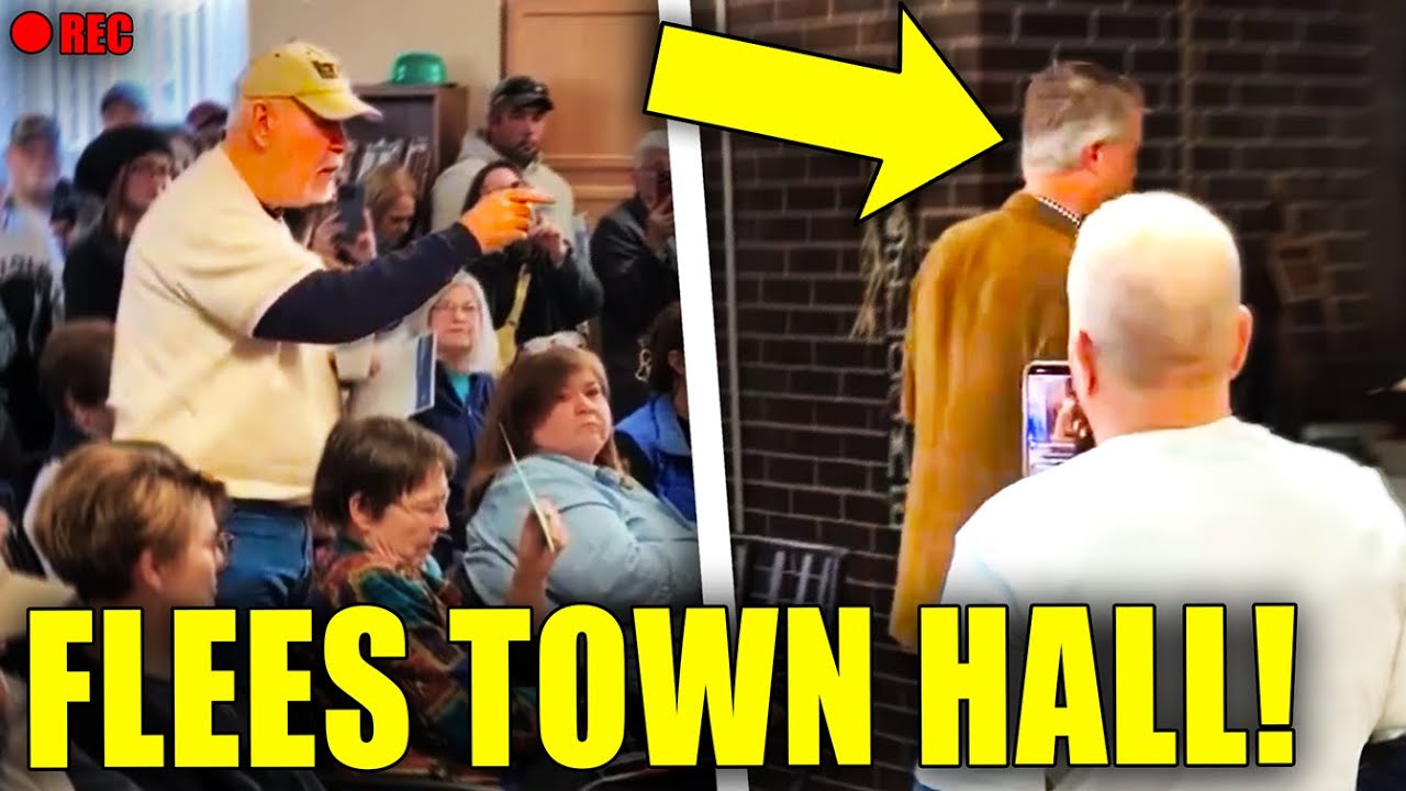 Republican RUNS AWAY as Veteran LETS HIM HAVE IT!
