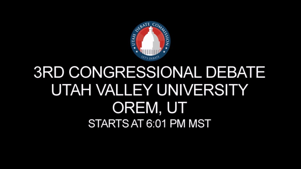 3rd Congressional District Debate at Utah Valley University