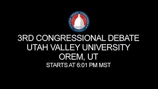 3rd Congressional District Debate at Utah Valley University