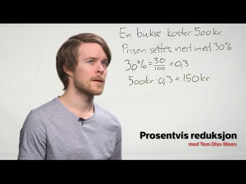 Video: Hvordan beregner du prosent avslag?