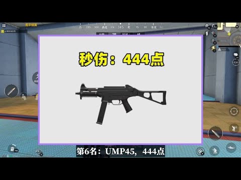 现版本秒伤最低的3把冲锋枪，UMP45竟排倒数第二，太意外了