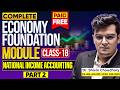 CLASS - 18 | NATIONAL INCOME ACCOUNTING PART 2: Economy Foundation Module for UPSC by Dr. Shivin