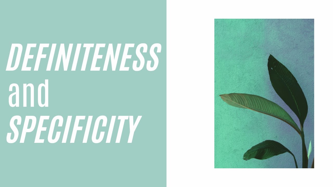 #687 定性 definiteness と特定性 specificity - YouTube