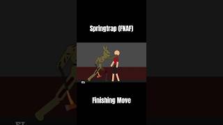 Springtrap FNAF Finishing Move V2 #shorts #animation #sticknodes
