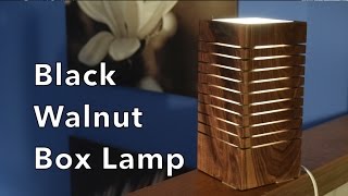 Black Walnut Box Lamp - By Residentmaker