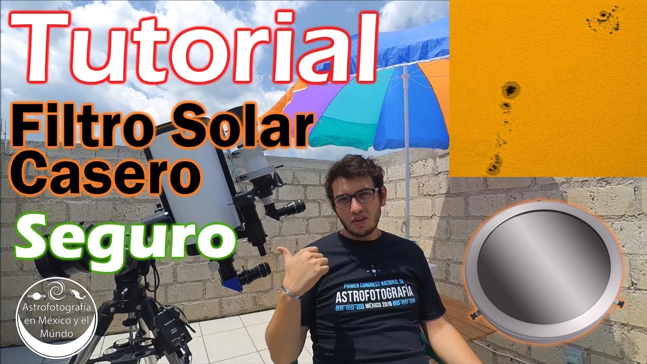 Tutorial Filtro Solar Casero para Astrofotografía y Observación - YouTube