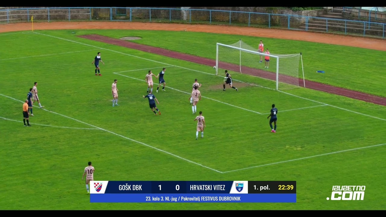 GOŠK Dubrovnik 1919 vs. Hrvatski vitez 3:0 (23. kolo 3. NL-jug, 13.4.2024.)