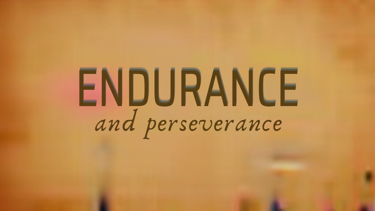ENDURANCE AND PERSEVERANCE 