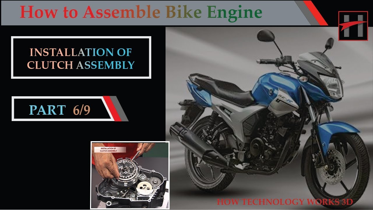 How to Install Clutch Assembly of Yamaha SZ R Engine YouTube