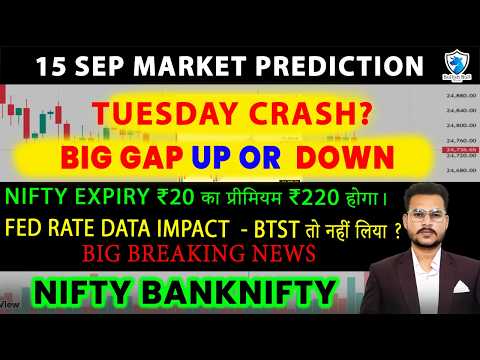 BIG GAP UP Nifty Prediction & Bank Nifty Analysis for Tuesday | 15th Sep 2026 | nifty Tomorrow