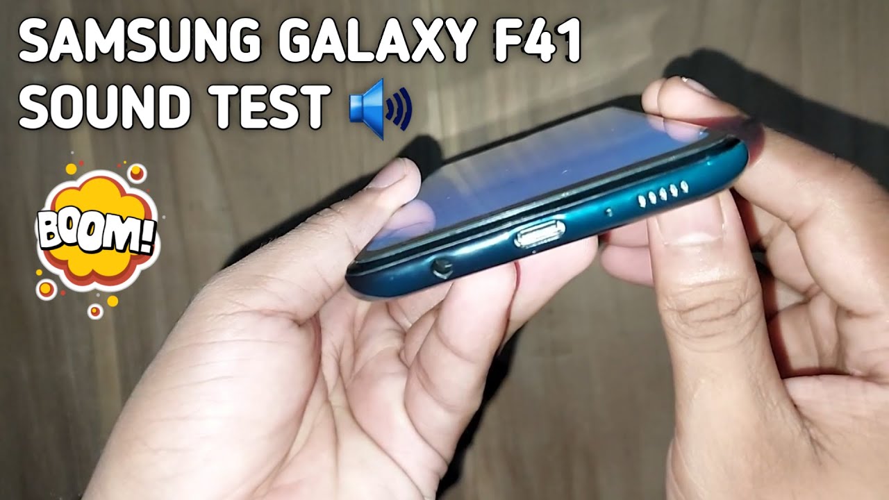 Samsung Galaxy F41 Sound Quality Test | Speaker Review 🔊