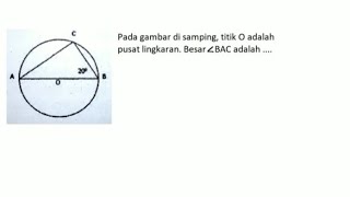 Menghitung Salah Satu Sudut Segitiga Yang Berada Di Dalam Lingkaran