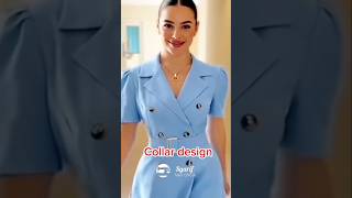 Rever collar design of the dress #shorts #sewingpattern #patterndesign #patternmaking #fashion