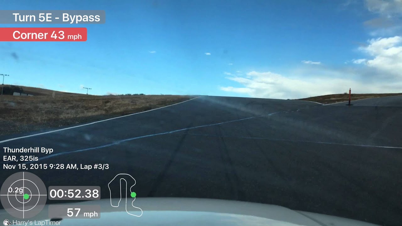 Golden Gate Chapter BMW CCA - Track School - Thunderhill 3-Mile Bypass Configuration