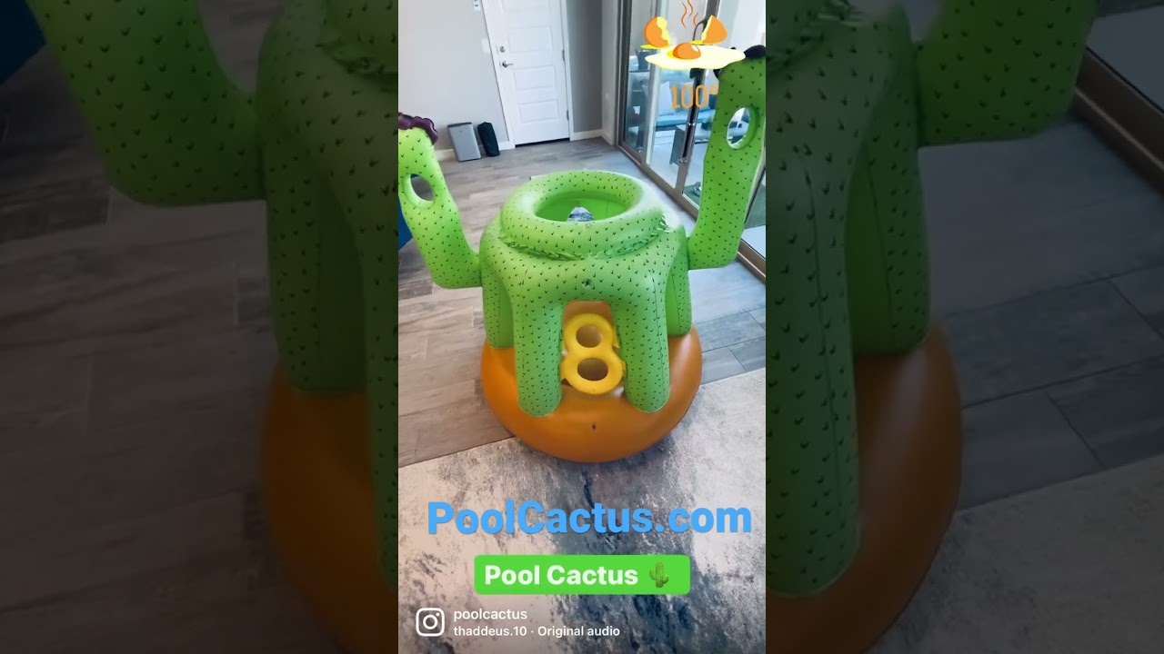 Pool Cactus - Multi Sport Pool Toy designed for endless summer fun!  Designed in Arizona.