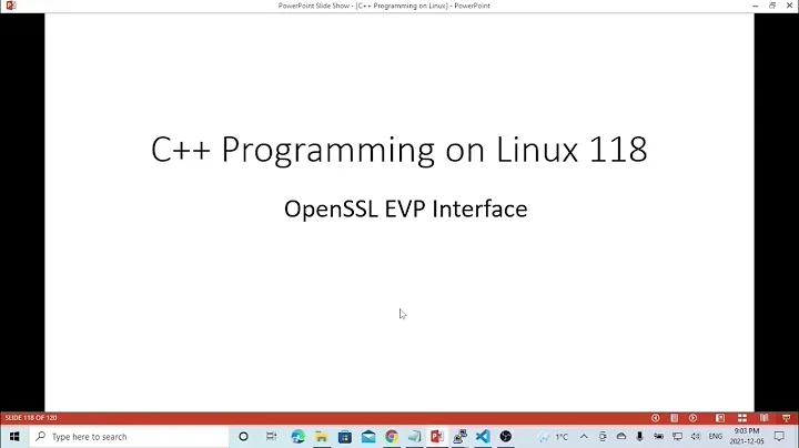 C++ Programming on Linux - OpenSSL EVP Interface