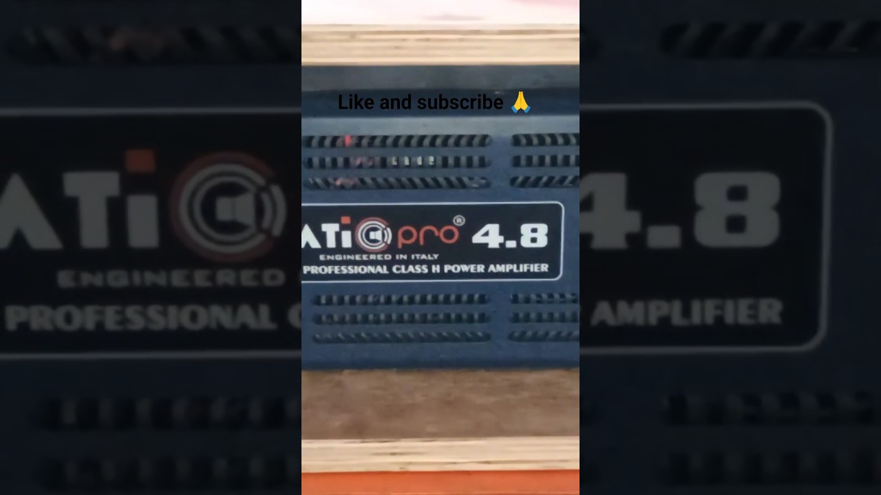 Ati pro 4.8 amplifier | 1200 watt high 1500 watt low sound check | 