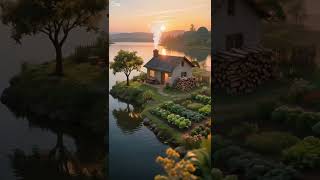 Riverside Cottage Escape | Slow Living | Countryside Dreams ✨☘️  #peacefulvibes  #nature  #shorts