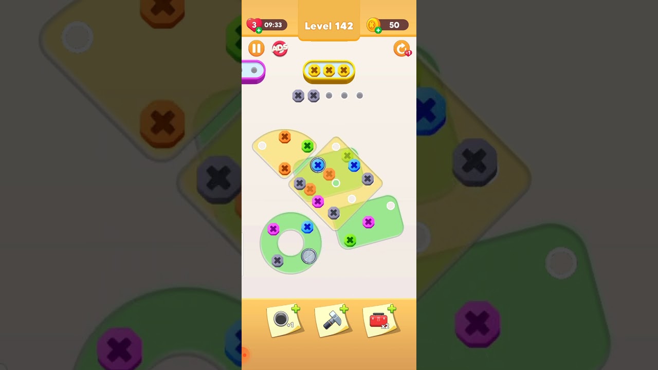 Screw Pin Nuts Jam Puzzle Level 142