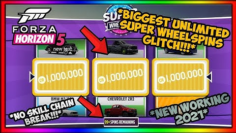 NEW BIGGEST FORZA HORIZON 5 UNLIMITED SUPER WHEELSPINS GLITCH! FAST EXPLOIT! (NEW WORKING 2021!)