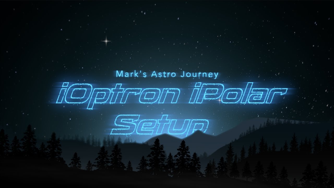 Polar alignment of telescope iOptron Gem28 mount using iOptron iPolar ...