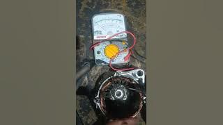 memeriksa stator alternator