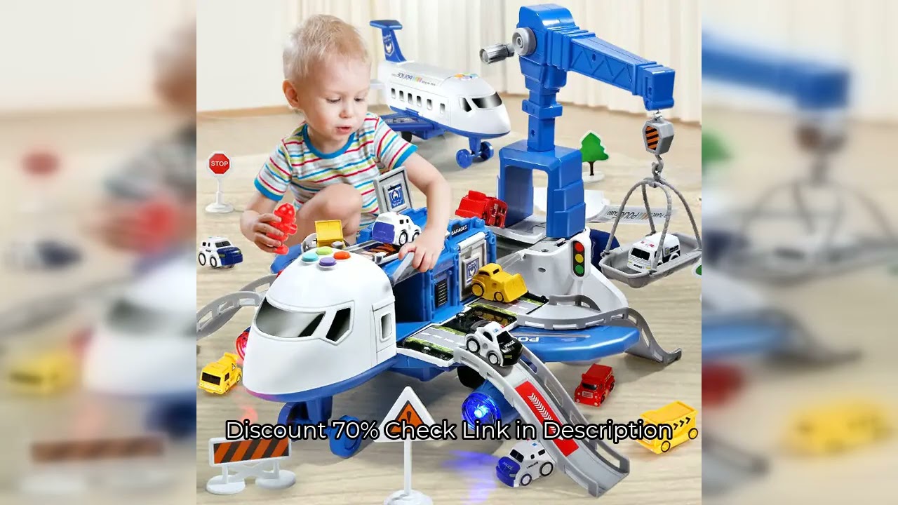 New Deformation Music Simulation Track Inertia Toy Aircraft Large Size Passenger Plane Kids Airliner