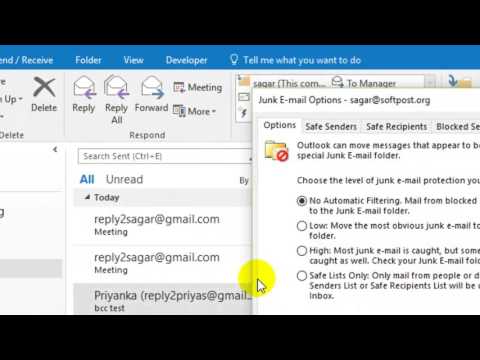 How to unblock sender in Outlook
