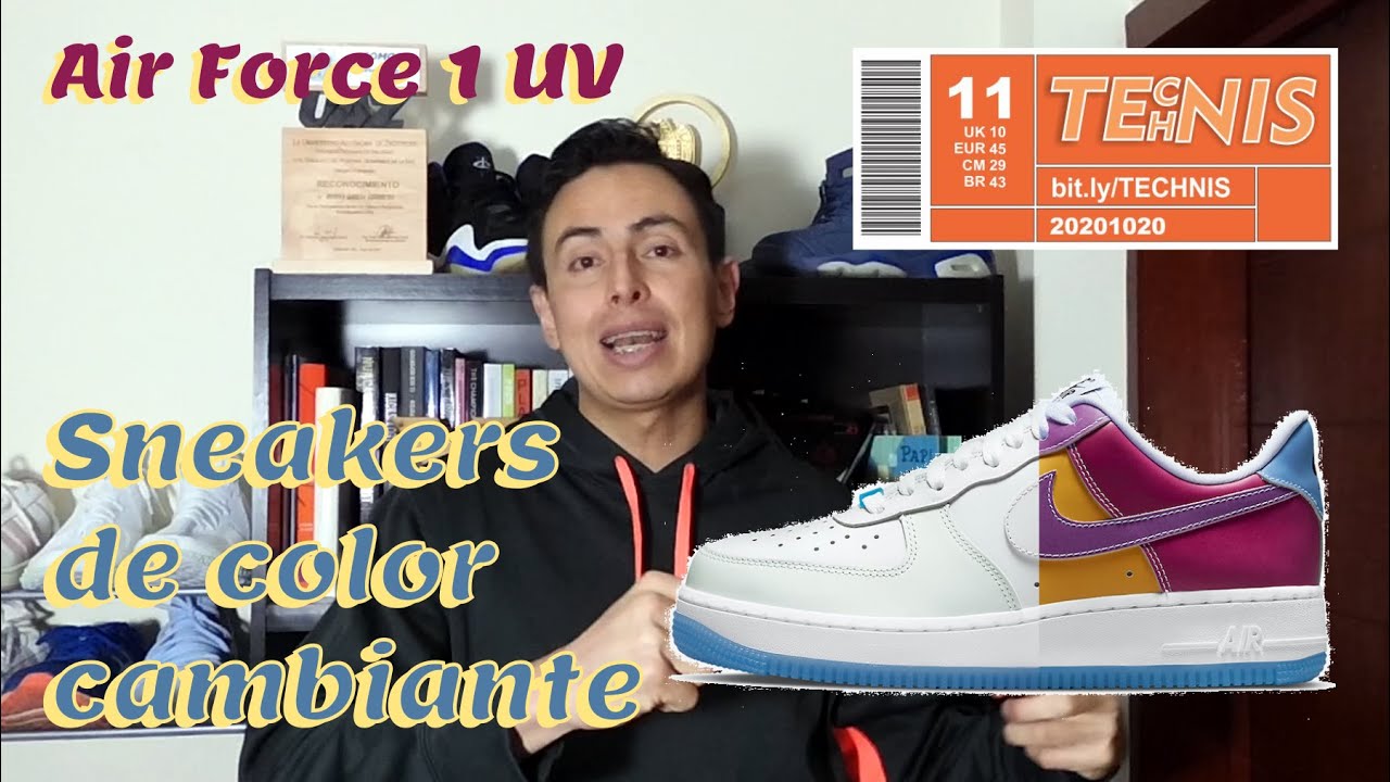 El secreto de los Air Force 1 UV: sneakers de color cambiante - YouTube